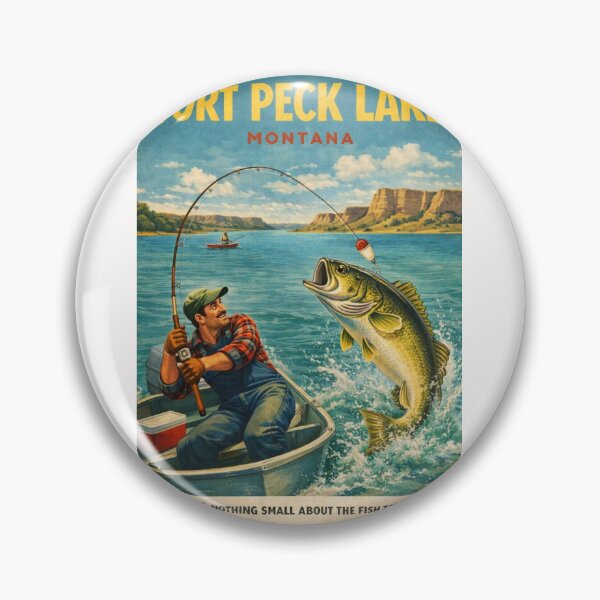 Item preview, Fort Peck Lake Montana Missouri River Reservoir Near Glasgow and Fort Peck Dam designed and sold by Places On Earth.
