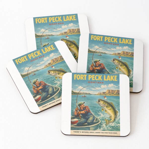 Item preview, Fort Peck Lake Montana Missouri River Reservoir Near Glasgow and Fort Peck Dam designed and sold by Places On Earth.