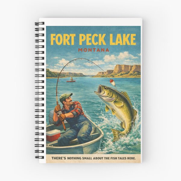Item preview, Fort Peck Lake Montana Missouri River Reservoir Near Glasgow and Fort Peck Dam designed and sold by Places On Earth.