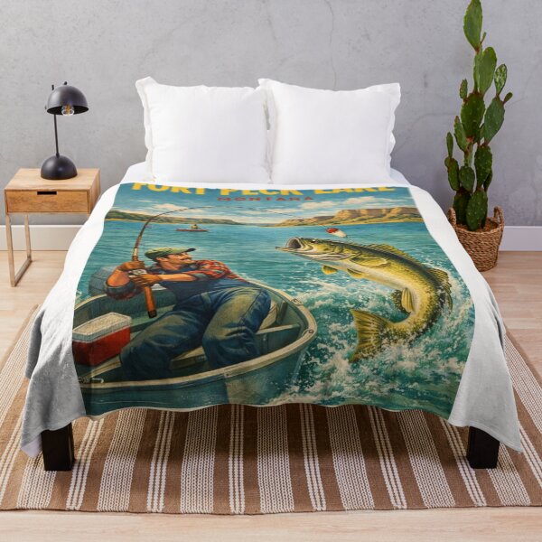 Item preview, Fort Peck Lake Montana Missouri River Reservoir Near Glasgow and Fort Peck Dam designed and sold by Places On Earth.