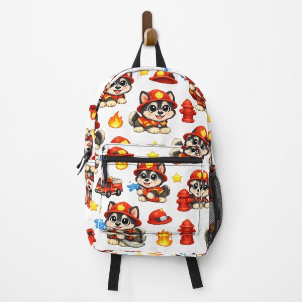 Item preview, Cute Firefighter Puppy Pattern – Nursery Kids Decor designed and sold by KI-Kunstwerk.