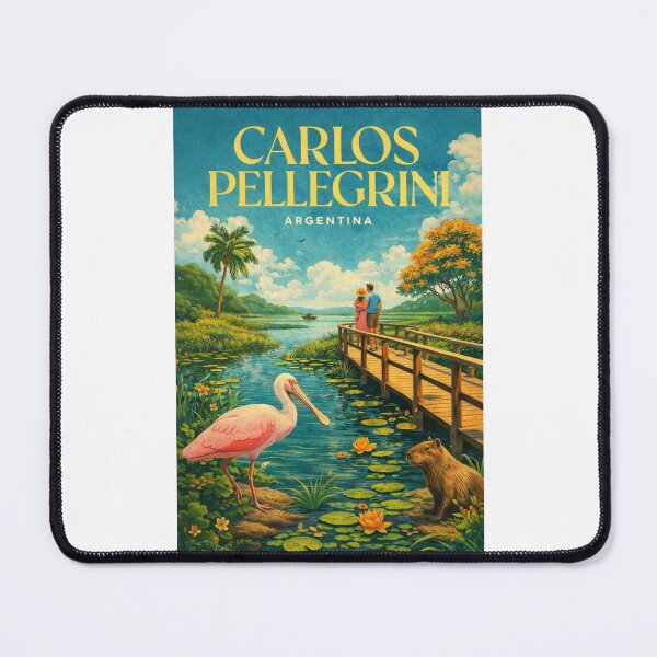 Item preview, Carlos Pellegrini Corrientes Argentina Wetlands Landscape Near Iberá National Park and Río Corriente designed and sold by Places On Earth.