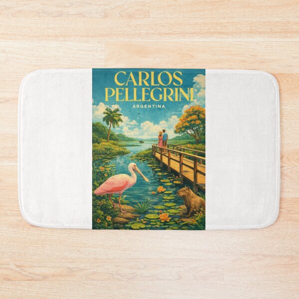 Item preview, Carlos Pellegrini Corrientes Argentina Wetlands Landscape Near Iberá National Park and Río Corriente designed and sold by Places On Earth.