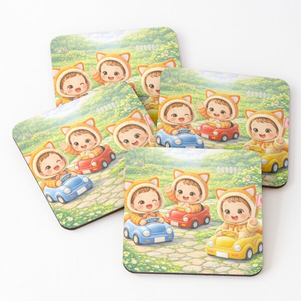 Item preview, Cute Cat Kids Toy Car Ride Kawaii Nursery Wall Art designed and sold by Teenidesign .