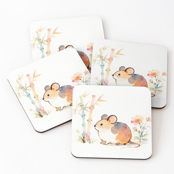 Item preview, Happy Rat - Colorful Watercolor Design | Year of the Rat designed and sold by daiiststyle.