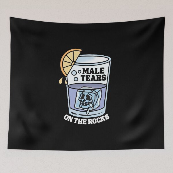 Item preview, Male Tears On The Rocks designed and sold by SlayPOPShop.