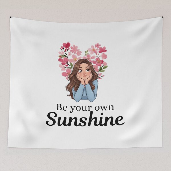 Item preview, Be Your Own Sunshine – Motivational Floral Art designed and sold by MiyashivaArts.