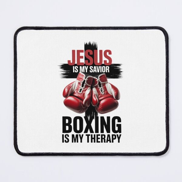 Item preview, Jesus Is My Savior Boxing Is My Therapy designed and sold by VENOM0RIOT.