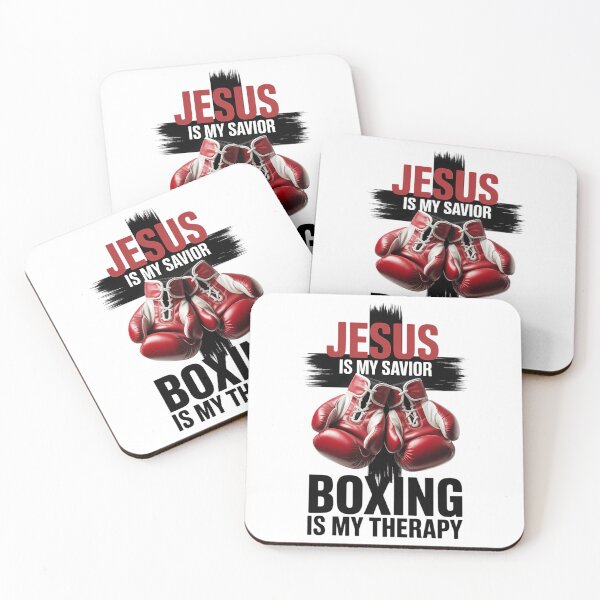 Item preview, Jesus Is My Savior Boxing Is My Therapy designed and sold by VENOM0RIOT.