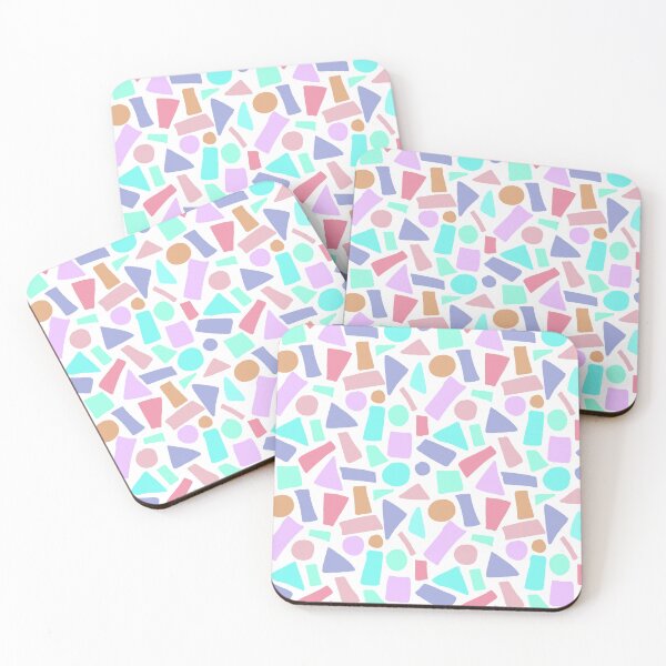 Item preview, Pastel Geometric Shapes Pattern - Memphis Style Abstract Design - Retro 90s Aesthetic designed and sold by Zaya_art.