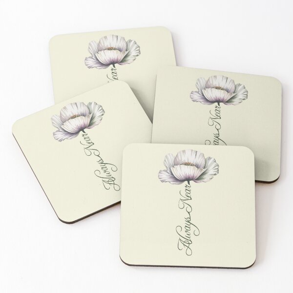 Item preview, Always Near White Flower Memorial Remembrance & Sympathy Gift  designed and sold by tamdevo1.