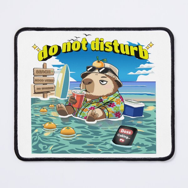 Item preview, capybara do not disturb designed and sold by Kanom-Tom.
