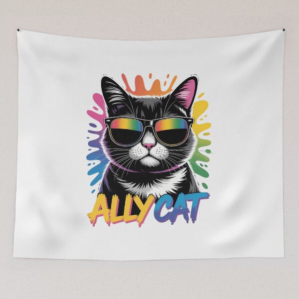 Item preview, LGBT Ally Cat designed and sold by VENOM0RIOT.