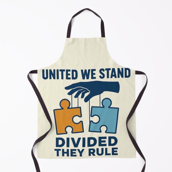 Item preview, United We Stand Divided They Rule – Political Satire Puppet Master Protest Design designed and sold by FunkyVista.