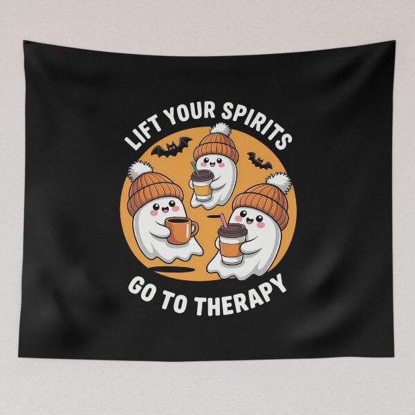 Item preview, Lift Your Spirits Go To Therapy Halloween Mental Health Awareness designed and sold by VENOM0RIOT.