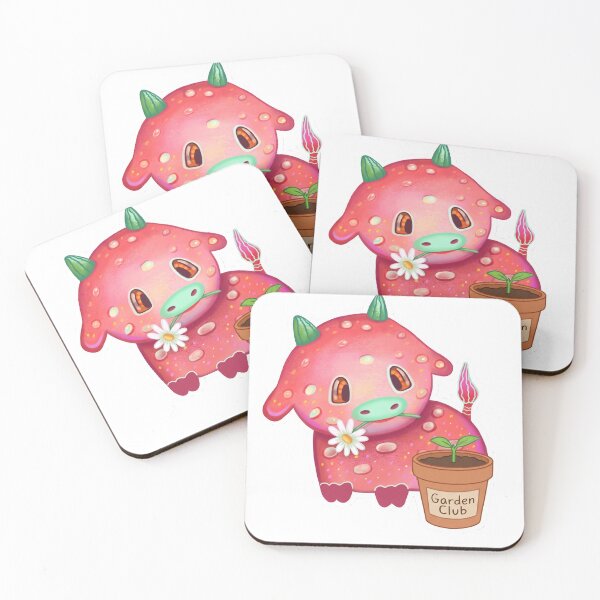 Item preview,   Garden Club Strawberry Cow – Cute Whimsical Gardening Aesthetic designed and sold by FaliushART.