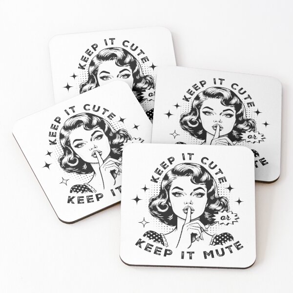 Item preview, Keep It Cute or Keep It Mute designed and sold by Minimal_Designs.