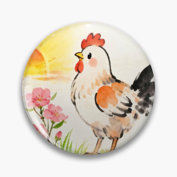 Item preview, Lucky Rooster - Colorful Watercolor Design | Year of the Rooster designed and sold by daiiststyle.