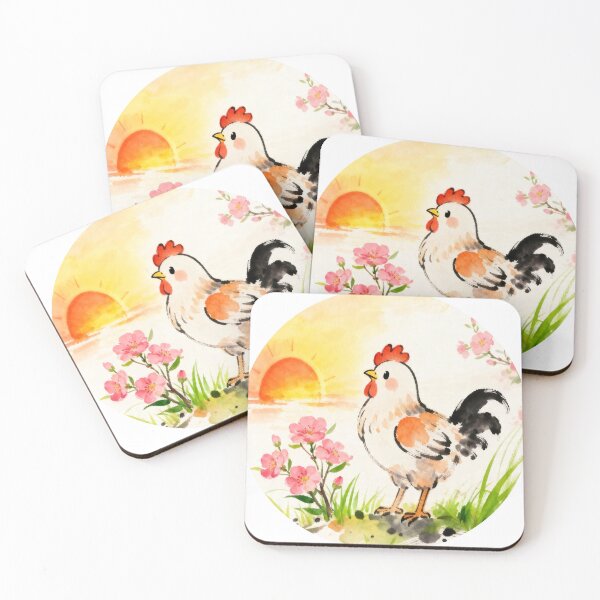Item preview, Lucky Rooster - Colorful Watercolor Design | Year of the Rooster designed and sold by daiiststyle.
