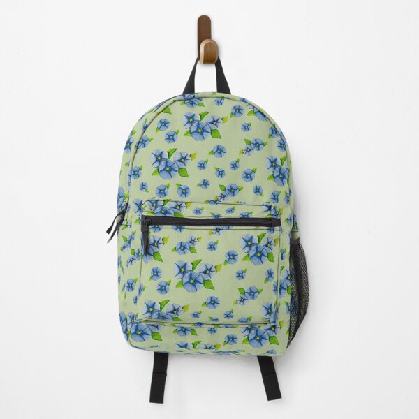 Item preview, Sunny Seville Watercolor Blue Flowers (Spring Green Edition) designed and sold by Art-YT.