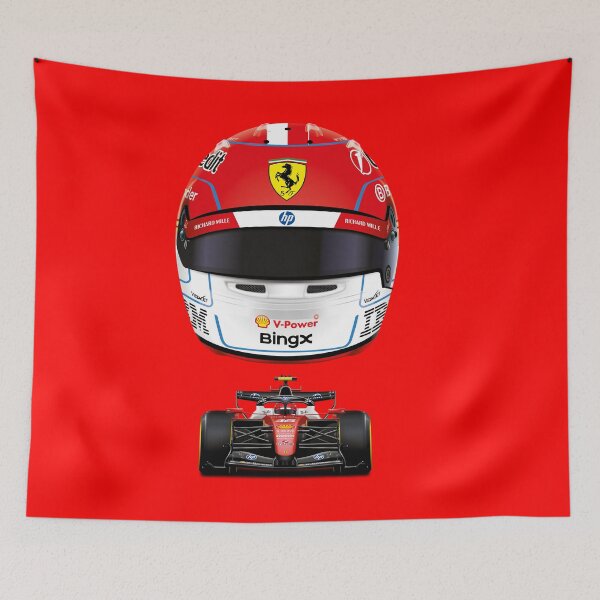 Item preview, Charles Leclerc 2026 Items - Formula 1 Charles Leclerc Racing Helmet designed and sold by Billers Art.
