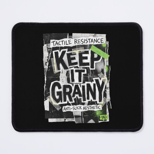 Item preview, Keep It Grainy Grunge Aesthetic Shirt | Anti-Slick Streetwear Collage | Tactile Resistance Design designed and sold by KAYJAY DESIGNS.