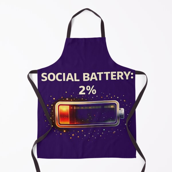 Item preview, Social Battery 2% Introvert Humor Shirt – Social Anxiety Funny Tee – Anti Social Meme Design designed and sold by FunkyVista.