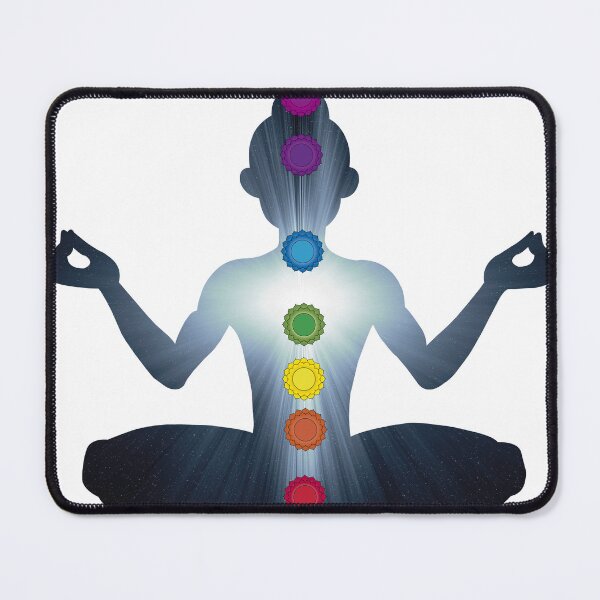 Item preview, 7 Chakras Meditation Yoga Cosmic Silhouette Spiritual Energy Mandala Lotus designed and sold by CLC54.