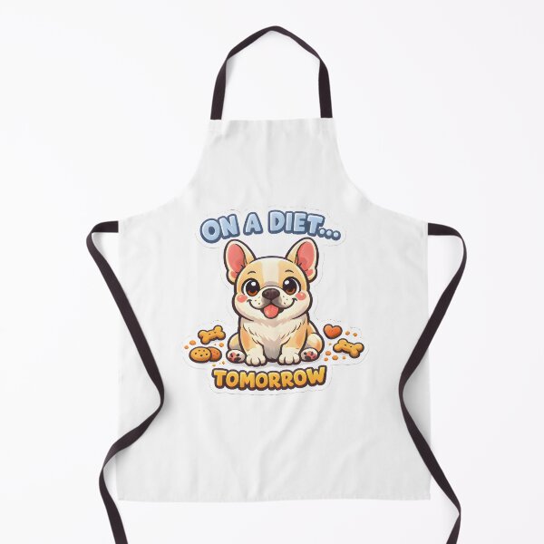 Item preview, On a Diet… Tomorrow – Cute French Bulldog Vet Sticker designed and sold by Bettybee00.