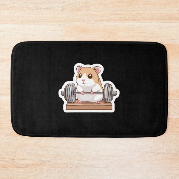 Item preview, Cute Hamster At The Gym Funny Gifts For Everyone designed and sold by ZubekStudio.