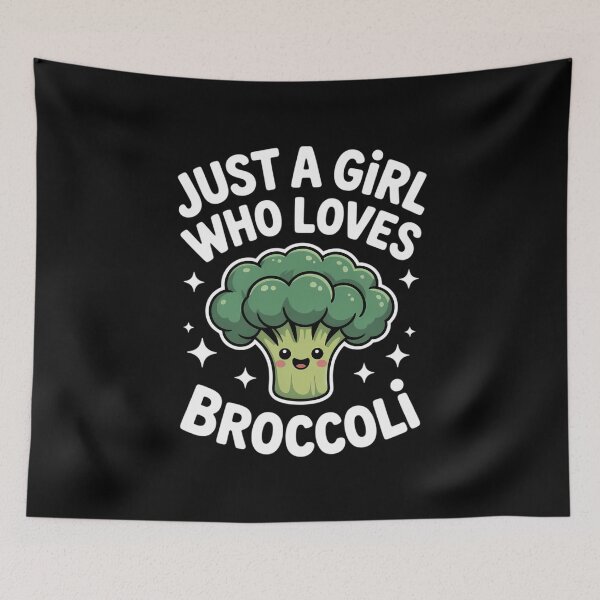 Item preview, Just A Girl Who Loves Broccoli Broccoli Lover Girls designed and sold by VENOM0RIOT.