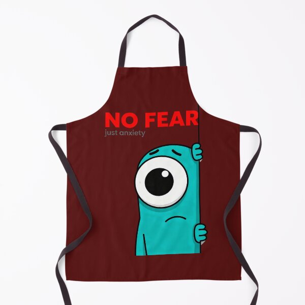 Item preview, No Fear Just Anxiety Funny T-Shirt | Introvert Humor Graphic Tee | Relatable Mental Health Joke Shirt designed and sold by Maximilianos.
