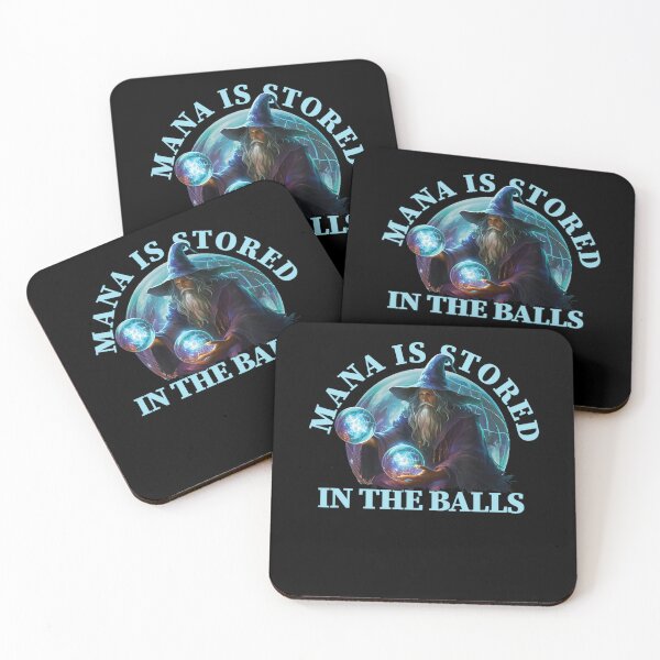 Item preview, Mana Is Stored in The Balls Funny Wizard Gamer Fantasy Magician Sorcerer Humor designed and sold by alber-garnell.