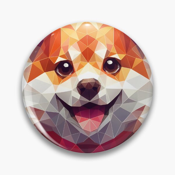Item preview, Cute Low Poly Dog Illustration designed and sold by ekoprasetioart.