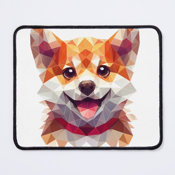 Item preview, Cute Low Poly Dog Illustration designed and sold by ekoprasetioart.
