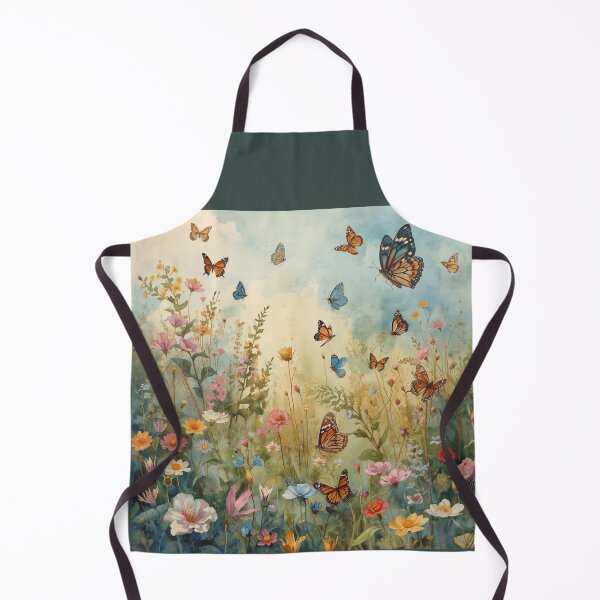 Item preview, Beautiful meadow with butterflies, idyllic picture. designed and sold by Knock on my door.