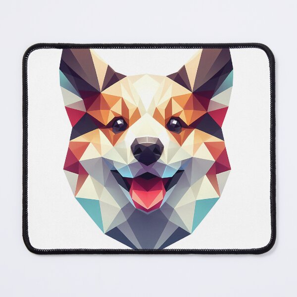 Item preview, Low Poly Dog Illustration Design designed and sold by ekoprasetioart.