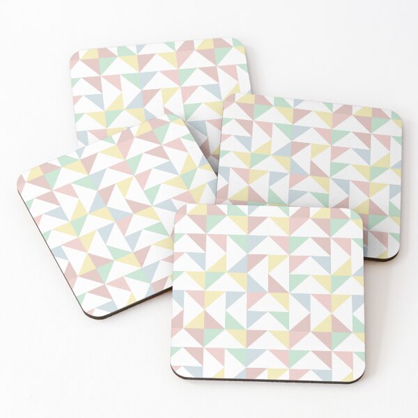 Item preview, Soft Pastel Triangle Decor – Minimal Geometric Pattern designed and sold by Mellowtint Studio.
