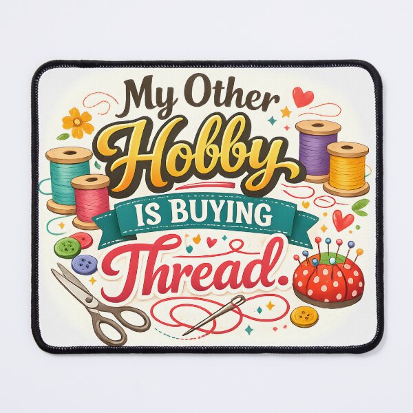 Item preview, My Other Hobby Is Buying Thread – Sewing Humor Design designed and sold by blankTeeShirt.
