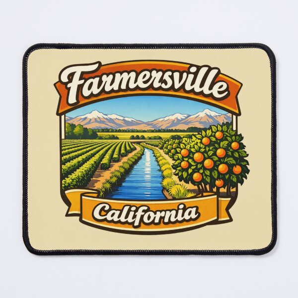 Item preview, Farmersville, California - Citrus Groves Valley designed and sold by Myra365Art.