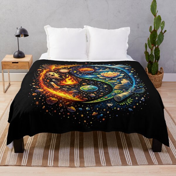 Item preview, Yin Yang Chaos and Calm – Balance of Fire and Peace Aesthetic Art designed and sold by FunkyVista.