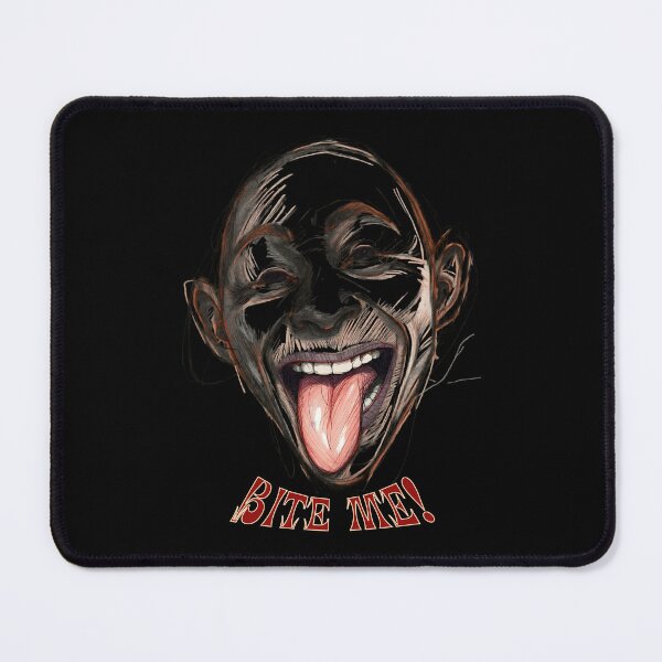 Item preview, Bite Me! – Dark Humor Creepy Face Illustration designed and sold by TestudoDesign.