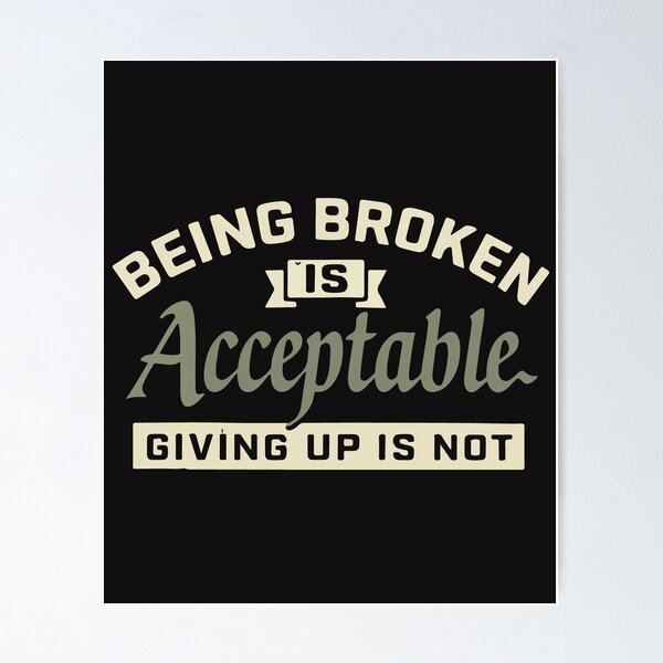 Item preview, Refuse To Give In Mental Health Motivation Strong Mindset Inspirational Quote designed and sold by kiralynstration.