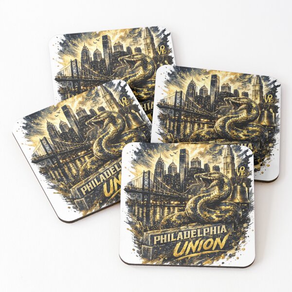 Item preview, Philadelphia Union Soccer Design Snake Graphic Shirt Philly Skyline Football Fan Art Gold Black Sports Tee Gift for Soccer Lovers designed and sold by GarnerSupplyCo.