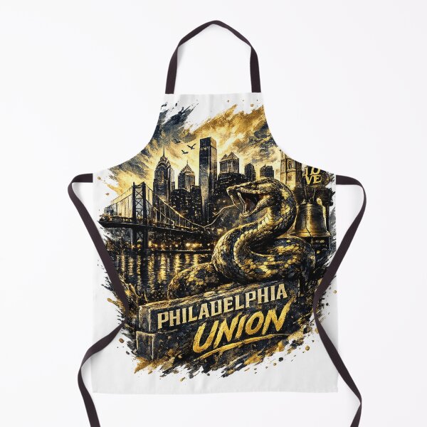 Item preview, Philadelphia Union Soccer Design Snake Graphic Shirt Philly Skyline Football Fan Art Gold Black Sports Tee Gift for Soccer Lovers designed and sold by GarnerSupplyCo.