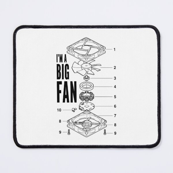 Item preview, Computer Nerd PC Builder Funny I'm A Big Cooling Fan designed and sold by GrandeDuc.