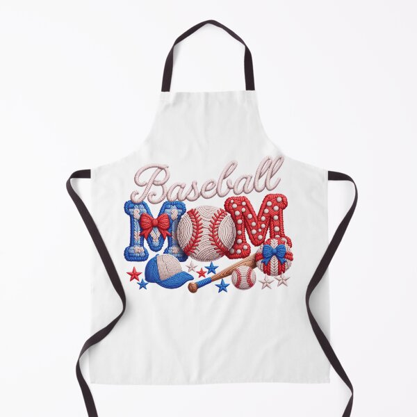Item preview, Baseball Mom Patriotic Stitch Style – Cute Game Day Design with Bat, Ball & Stars designed and sold by Ladys-Gents.