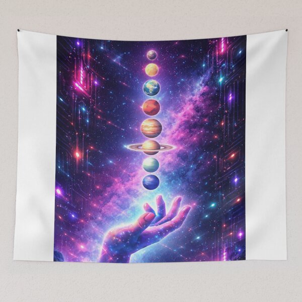 Item preview, Cosmic Alignment – Vibrant Galaxy Poster designed and sold by MrsMirabilis.