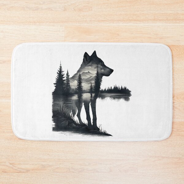 Item preview, Wolf Mountain Adventure Nature Forest Wildlife Outdoor Graphic designed and sold by alber-garnell.