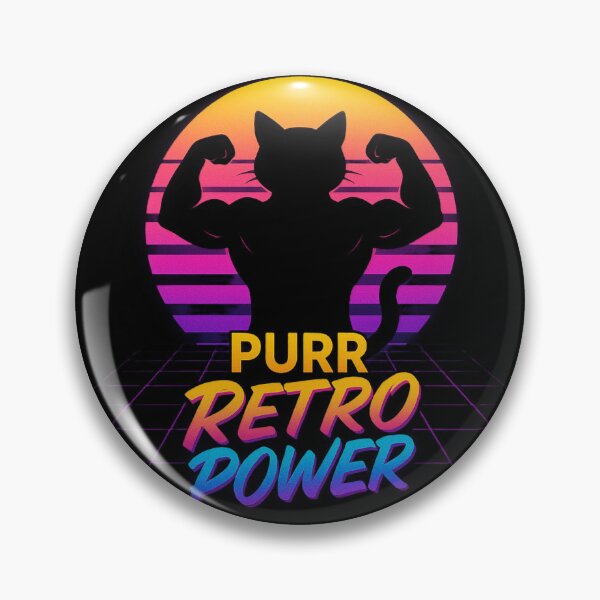 Item preview, Retro Cat Fitness, Synthwave Gym Cat designed and sold by AYACHI90.